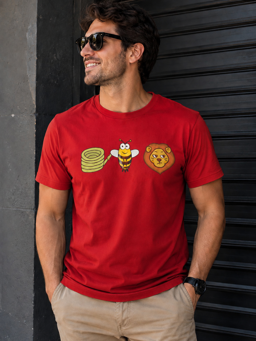 Hose Bee Lion Graphic Tee