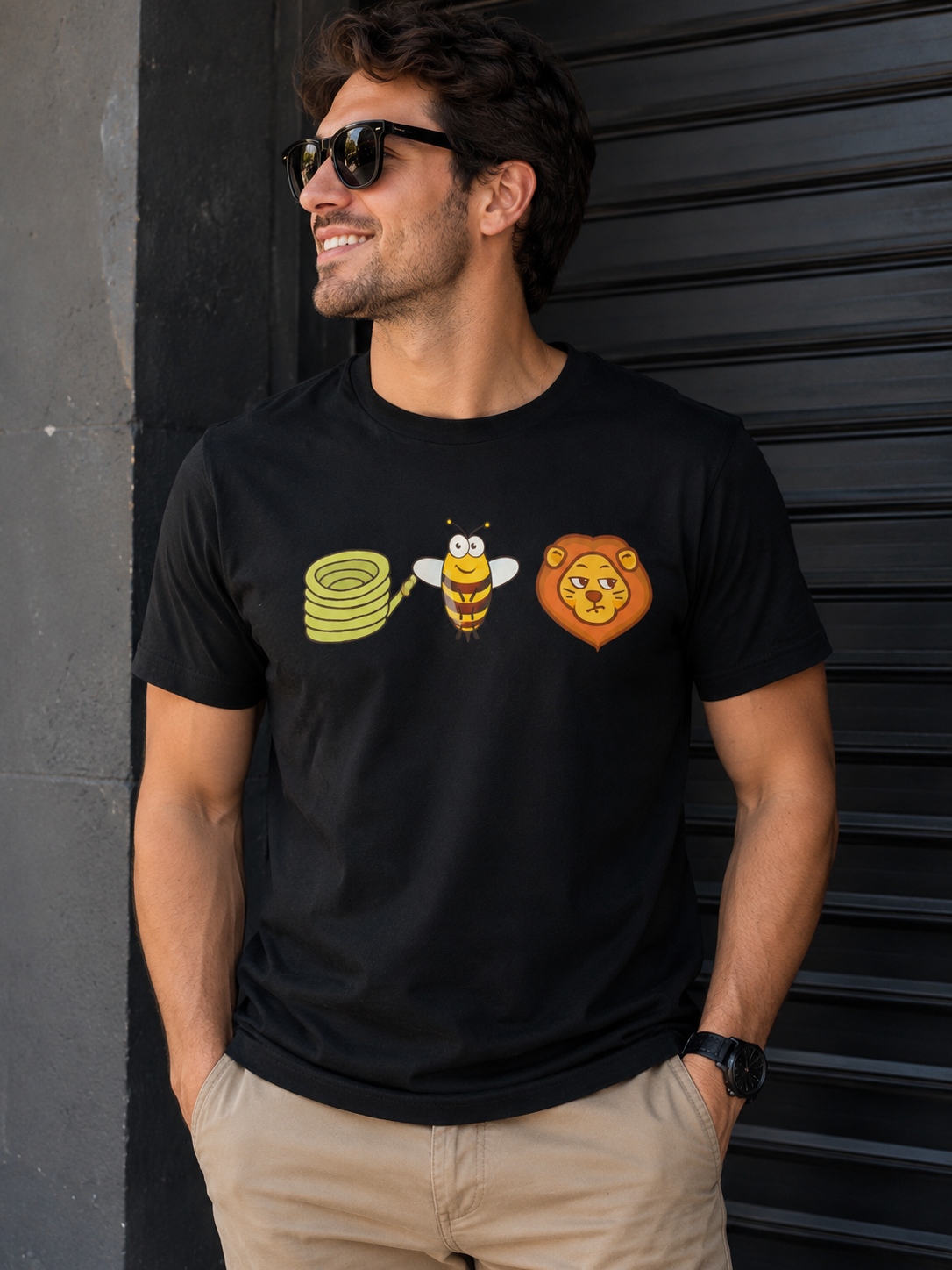 Hose Bee Lion Graphic Tee