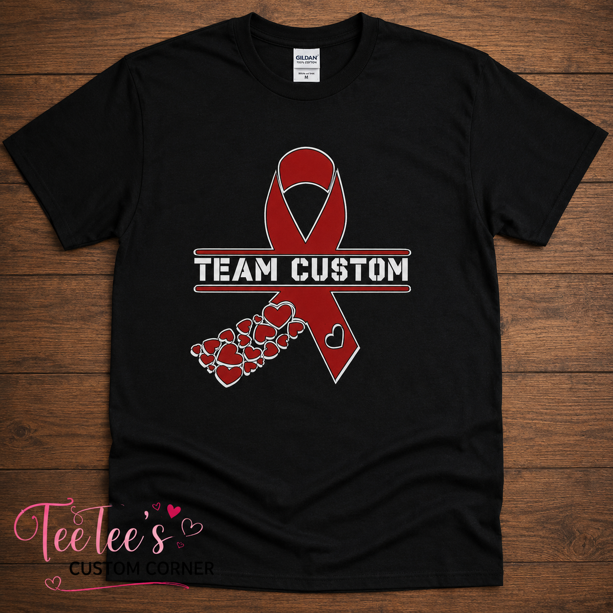 Custom Cancer Awareness Ribbon T-Shirt- Baby/Kids/Adult