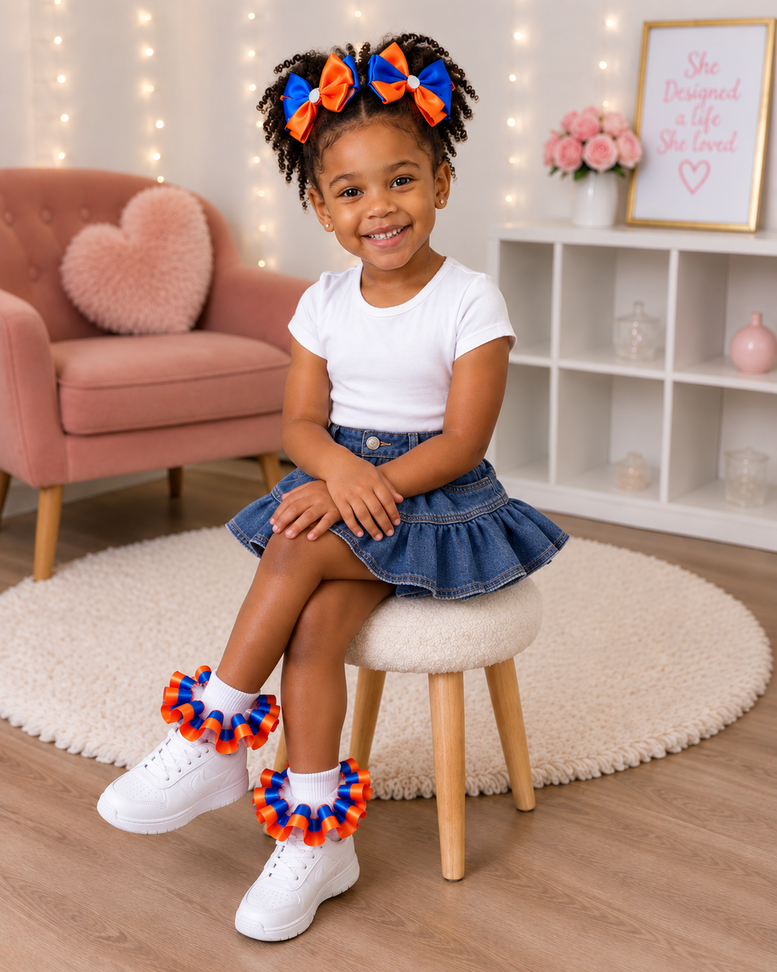 Custom Detachable Ruffle Tutu Anklet Socks | Girls Dance Accessory | Birthday Party Tutu Socks