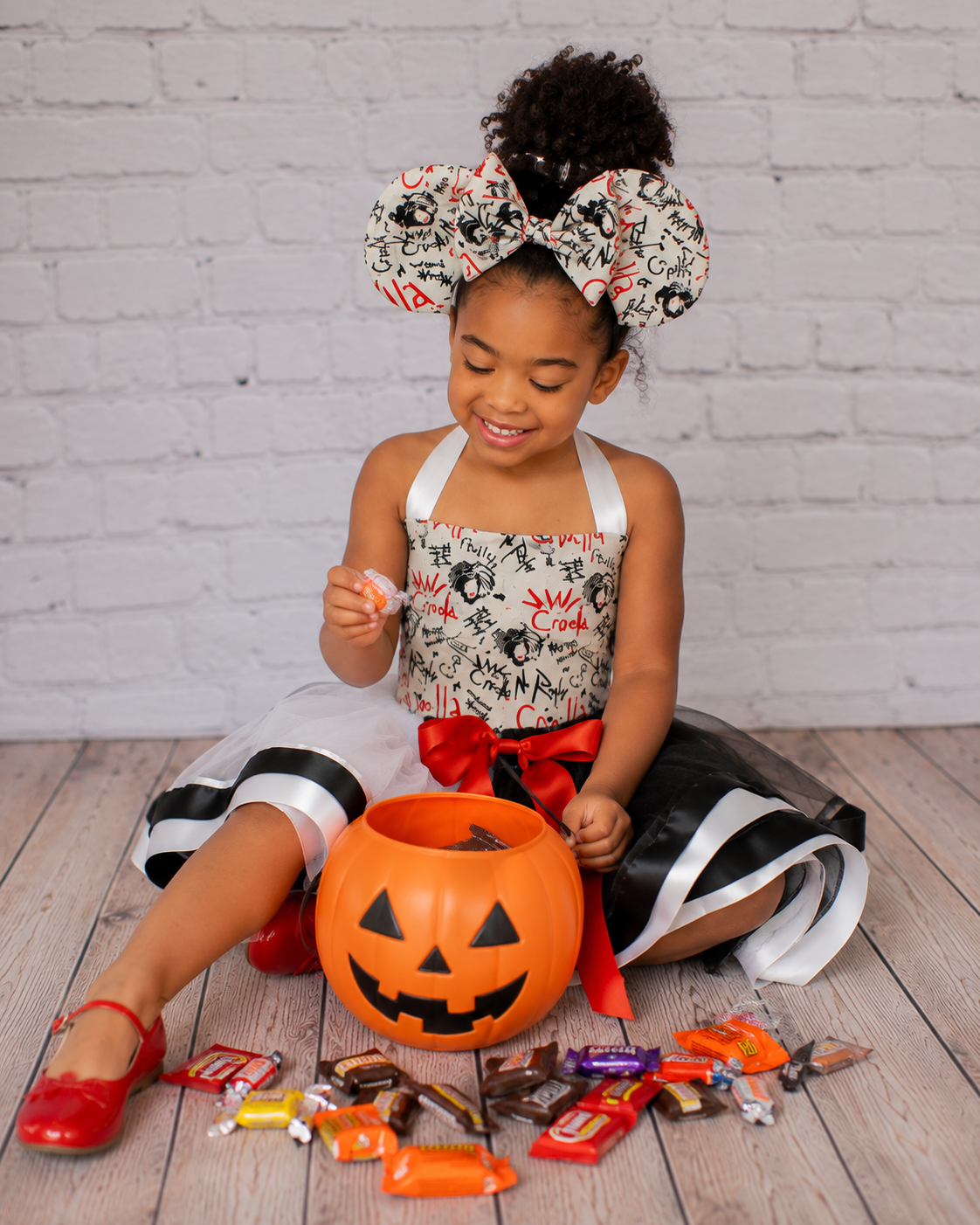 Cruella De Vil Inspired Halloween Tutu Dress Set | Villain Halloween Costume | Customizable Character Tutu