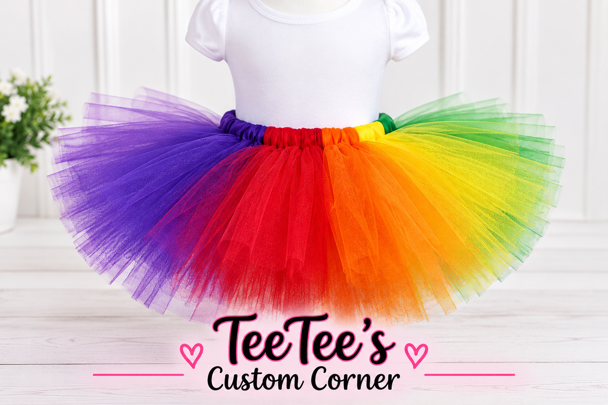 Fluffy Tulle Tutu Skirt for Girls | Custom Tutu | Birthday, Dance & Dress-Up Skirt