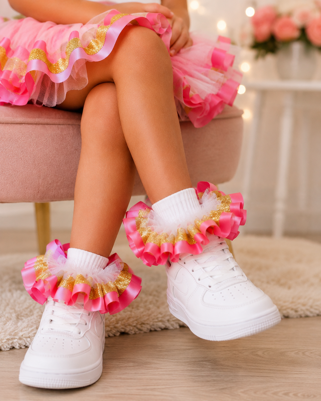 Custom Detachable Ruffle Tutu Anklet